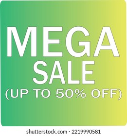 OFERTA ESPECIAL. ILUSTRACIÓN DEL VECTOR DE VENTA DE MEGA. CARTEL DE TIENDA
