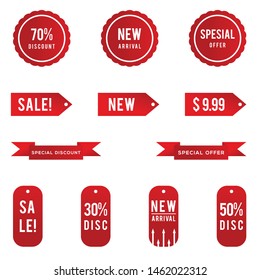 Special Offer, New Arrival, 70% off, 50% off, 30% off, Collection of sale promotion banner