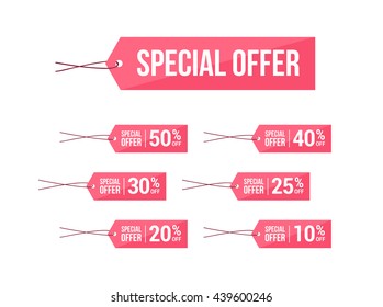 Special Offer % Off Labels