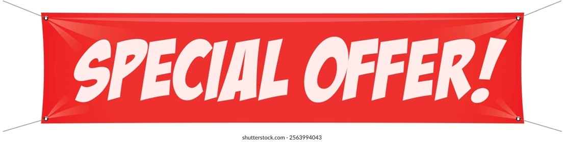 Special Offer on red banner