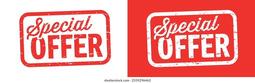 Special offer on red stamp