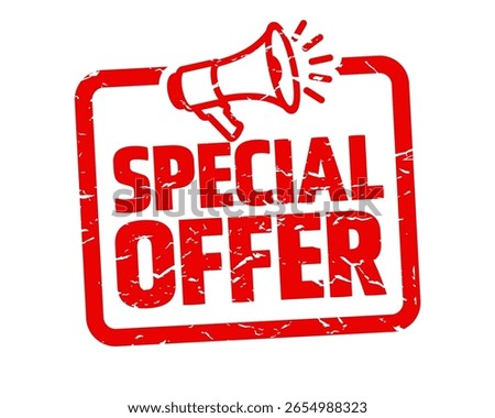 Special offer on red stamp