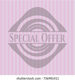 Special Offer pink emblem