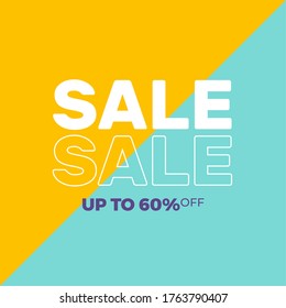 Special offer poster. Final, mega sale - Vector