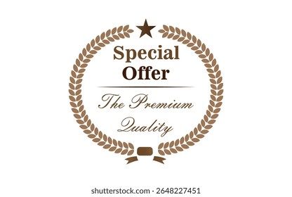 Special Offer Premium quality Vector art logo design crown, medal, Award illustrator in white background