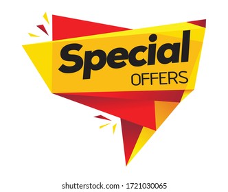 Special Offer Price Tag Vector Format
