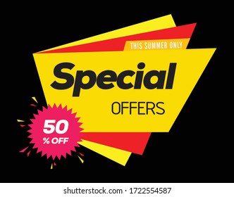 Formato vectorial de etiqueta de precio de oferta especial
