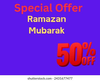 Special offer Ramzan offer 50% off