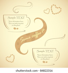 Special offer for real connoisseurs coffee, vector illustration