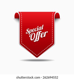 Special Offer Red Vector Icon Design