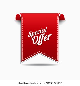 Special Offer Red Vector Icon Design