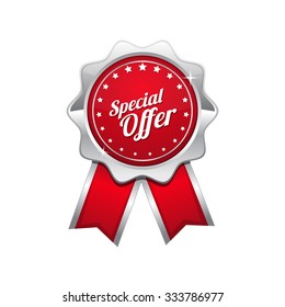 Special Offer Red Vector Icon Design