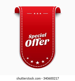 Special Offer Red Vector Icon Design