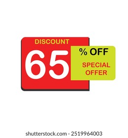 Special Offer red yellow colored. Discount label. Big sale special offer, end of season banner, Discount, percentage, advertising campaign, mega sale, upto off, clearance, promotion,