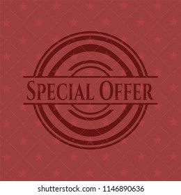 Special Offer retro red emblem