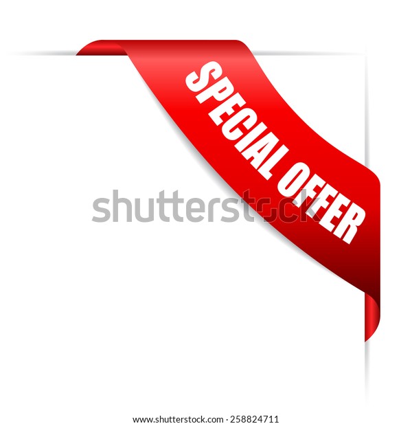 Special Offer Ribbon Stock Vector (Royalty Free) 258824711