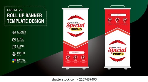 Sonderangebot Werbeaktion für Vektordesign-Banner-Aufrollbanner