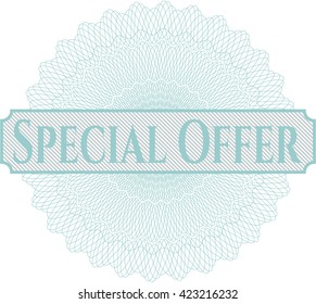 Rosette de oferta especial (empleo con estilo de dinero)