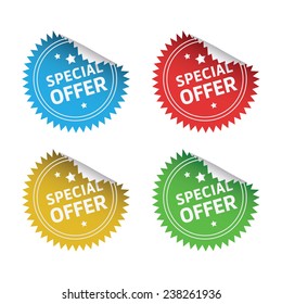 Special Offer Round Stickers