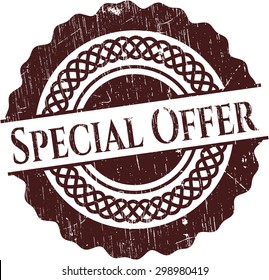 Special Offer rubber grunge stamp