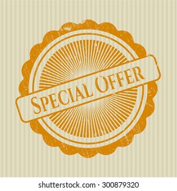 Sello de goma especial de la oferta