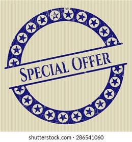 Sello de caucho de oferta especial
