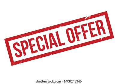 Special offer rubber stamp. Red Special offer rubber grunge stamp vector illustration - Vector