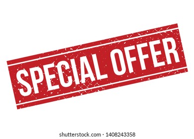 Special offer rubber stamp. Red Special offer rubber grunge stamp vector illustration - Vector
