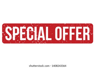 Special offer rubber stamp. Red Special offer rubber grunge stamp vector illustration - Vector