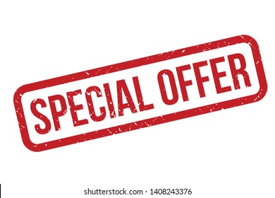 Special offer rubber stamp. Red Special offer rubber grunge stamp vector illustration - Vector