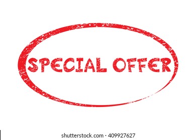 SPECIAL OFFER. Rubber Stamp with red color have porous and rough isolated on white background. For make a mark or design your product using a stamp or seal. Easy to change color. Unique character.
