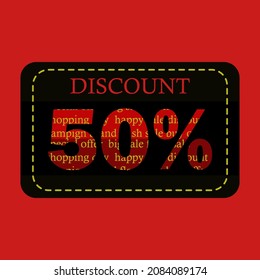 SPecial offer sale 50% tag isolated set in white background. discount offer price label, symbol for advertising campaign in ritail, sale promo marketing, fifty percent off discount sticker.