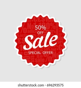 Special Offer Sale, 50%off, Price tag