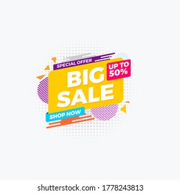 special offer sale background template. Shopping promotion. vector illustration
