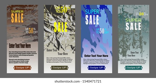 Special offer and sale banner discount up to 50% template design. Sale banner template design, Super sale special offer set. Discount Banner Promotion Template. Vector illustration