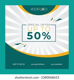 Special Offer Sale Banner Web Social Media Post Design