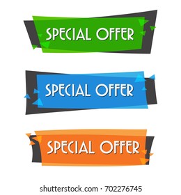 Special offer sale banner for your design ,discount clearance event festival , illustration vector