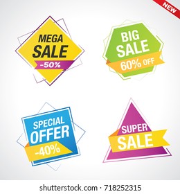 Special offer, Sale Labels, Sales tags, Sales Label, Vector illustration.