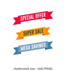 Special Offer Special Sale Mega Savings Stock Vector (Royalty Free ...