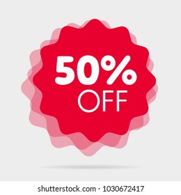 Special offer sale red discount