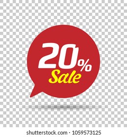 	
Special offer sale red tag. This is the concept of the price list for discounts, of an advertising campaign, advertising marketing sales, a 20% off discount, a unique offer. Vector illustration.