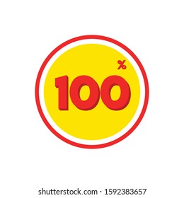 Special offer sale red tag. Discount with the price is 100% . This is the concept of the price list for discounts, of an advertising campaign, advertising marketing sales