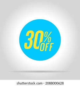 Special offer sale red tag. This is the concept of the price list for discounts, of an advertising campaign, advertising marketing sales, a 30% off discount, a unique offer. Vector illustration.