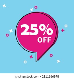 Special offer sale red tag isolated vector illustration. Discount offer price tag, symbol for advertising campaign in retail, sales promotion marketing, 20% discount discount sticker, advertising offe