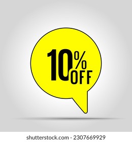 Special offer sale red tag. This is the concept of the price list for discounts, of an advertising campaign, advertising marketing sales, a 10% off discount, a unique offer. Vector illustration.