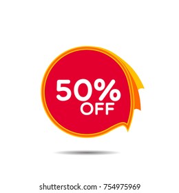 Special offer sale red tag isolated vector illustration. Discount offer price label, symbol for advertising campaign in retail, sale promo marketing, ad offer on shopping day