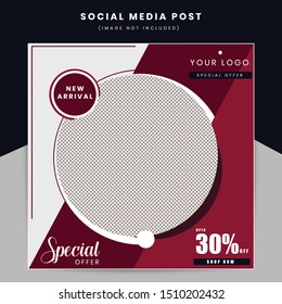 Special Offer Sale Social Media Post Design Illustration