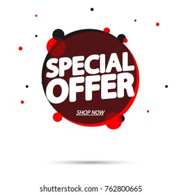 Special Offer, Sale Tag, Banner Design Template, App Icon, Vector Illustration
