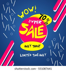 Special offer sale tag discount symbol retail sticker sign price isolated modern graphic style vector illustration.
