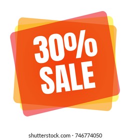 Special offer sale tag. Discount symbol retail. Colorful sticker sign price isolated from white background. Label in modern graphic style vector illustration for black friday or bargain sale.
